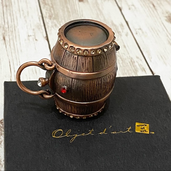 Aged in Oak Wine Barrel Trinket Box - Picture 7 of 10
